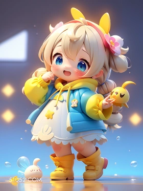 卡通可爱小孩纸美女 美女 卡通 小孩纸 可爱