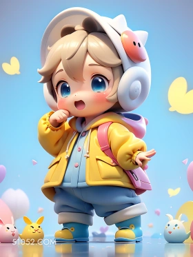 卡通可爱小孩纸美女 美女 卡通 小孩纸 可爱