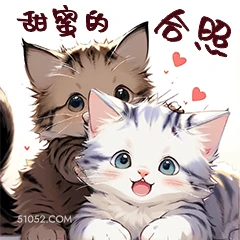 甜蜜的 合照 猫猫
