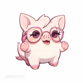 卡通可爱小猪 卡通 可爱 小猪