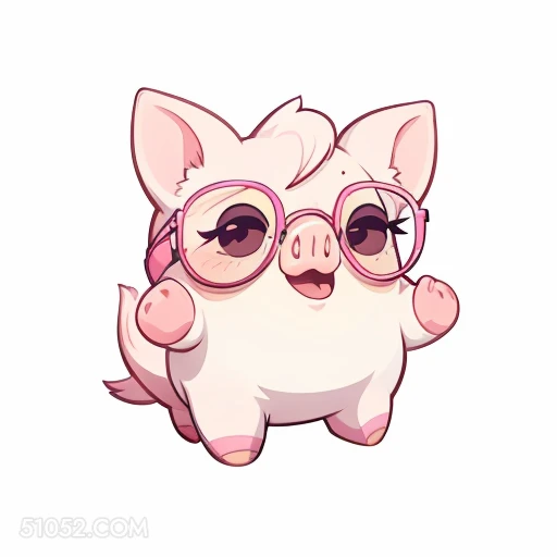 卡通可爱小猪 小猪 可爱 卡通