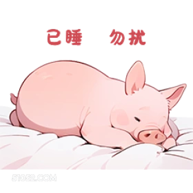 已睡幼扰 小猪