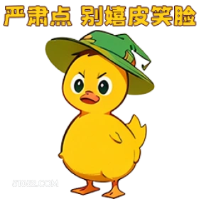 严肃点别嬉皮笑脸 小鸭子