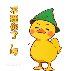 不理你了,哼 小鸭子