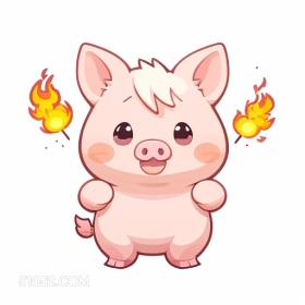 卡通可爱小猪 卡通 可爱 小猪