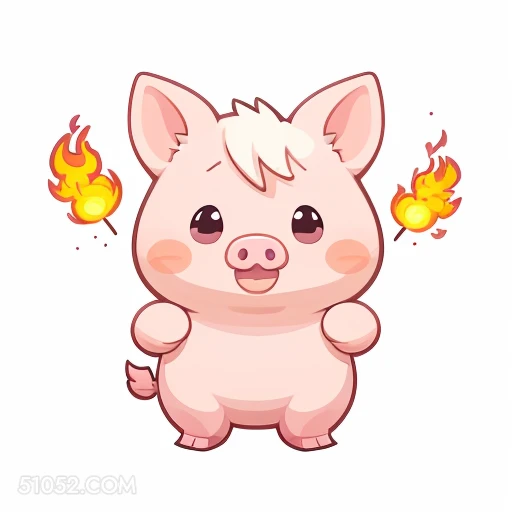 卡通可爱小猪 小猪 可爱 卡通