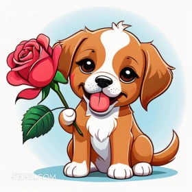 卡通可爱狗狗 卡通 可爱