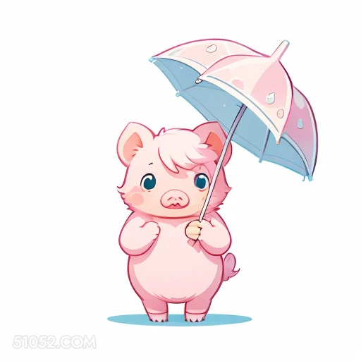 C 公 小猪 可爱 卡通