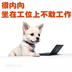 很内向 坐在工位上不 打工人