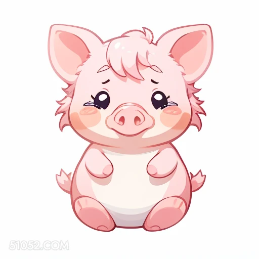 卡通可爱小猪 小猪 可爱 卡通