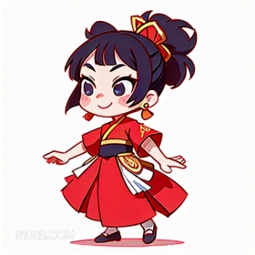 卡通女孩可爱小孩纸开 卡通 小孩纸 可爱