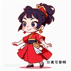 你真可爱啊 小小花木兰