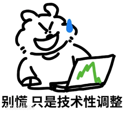 别慌只是技术性调整 炒股 卡通 优雅 有工作 功夫
