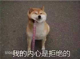 我的内心是拒绝的 狗 二哈 萌宠