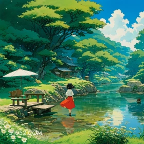 小河 夏天 漫画