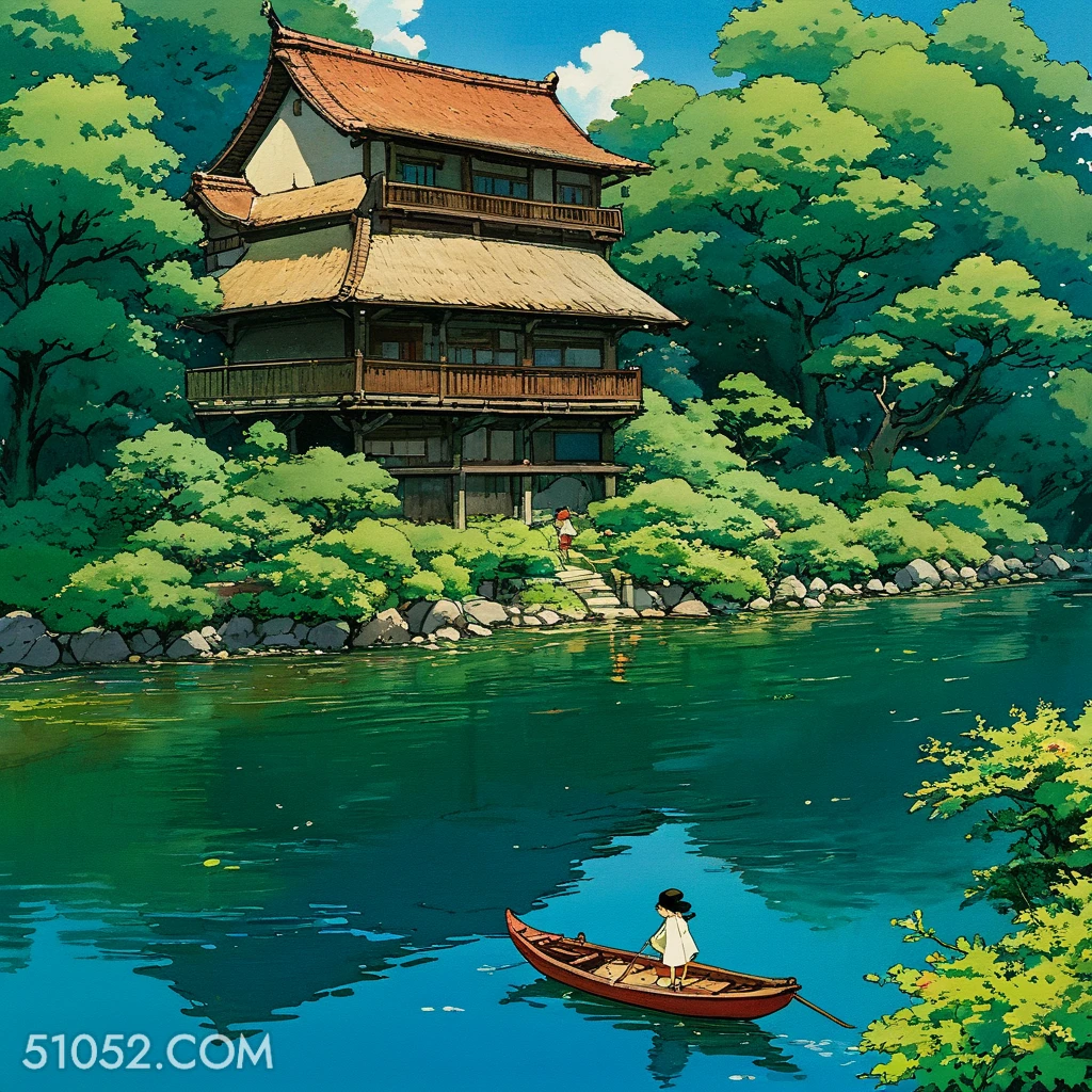 划船 夏天 漫画