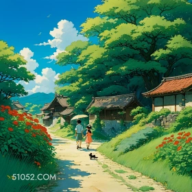 房屋 夏天 漫画