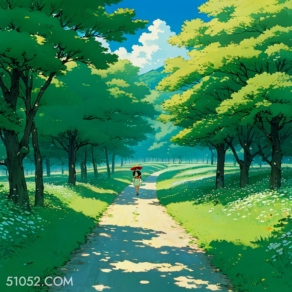 树林 夏天 漫画