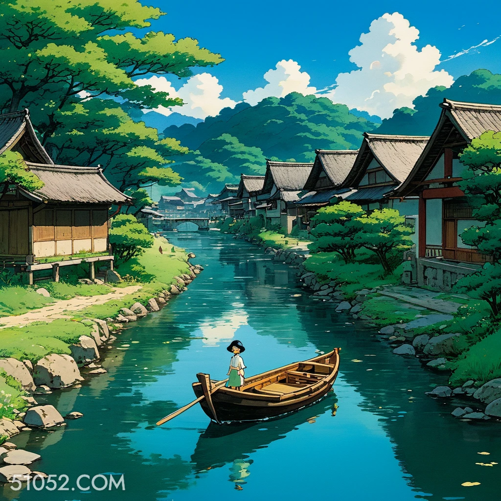 划船 夏天 漫画