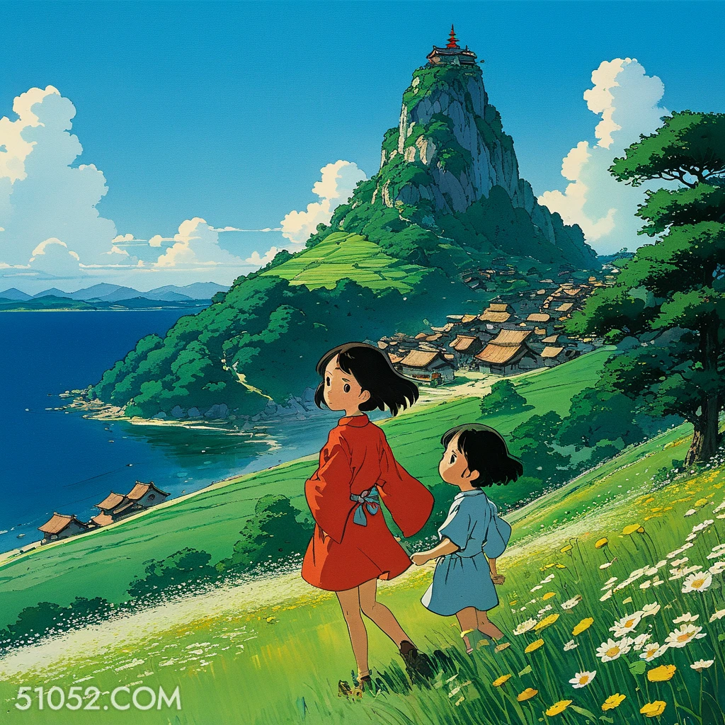 山坡 夏天 漫画