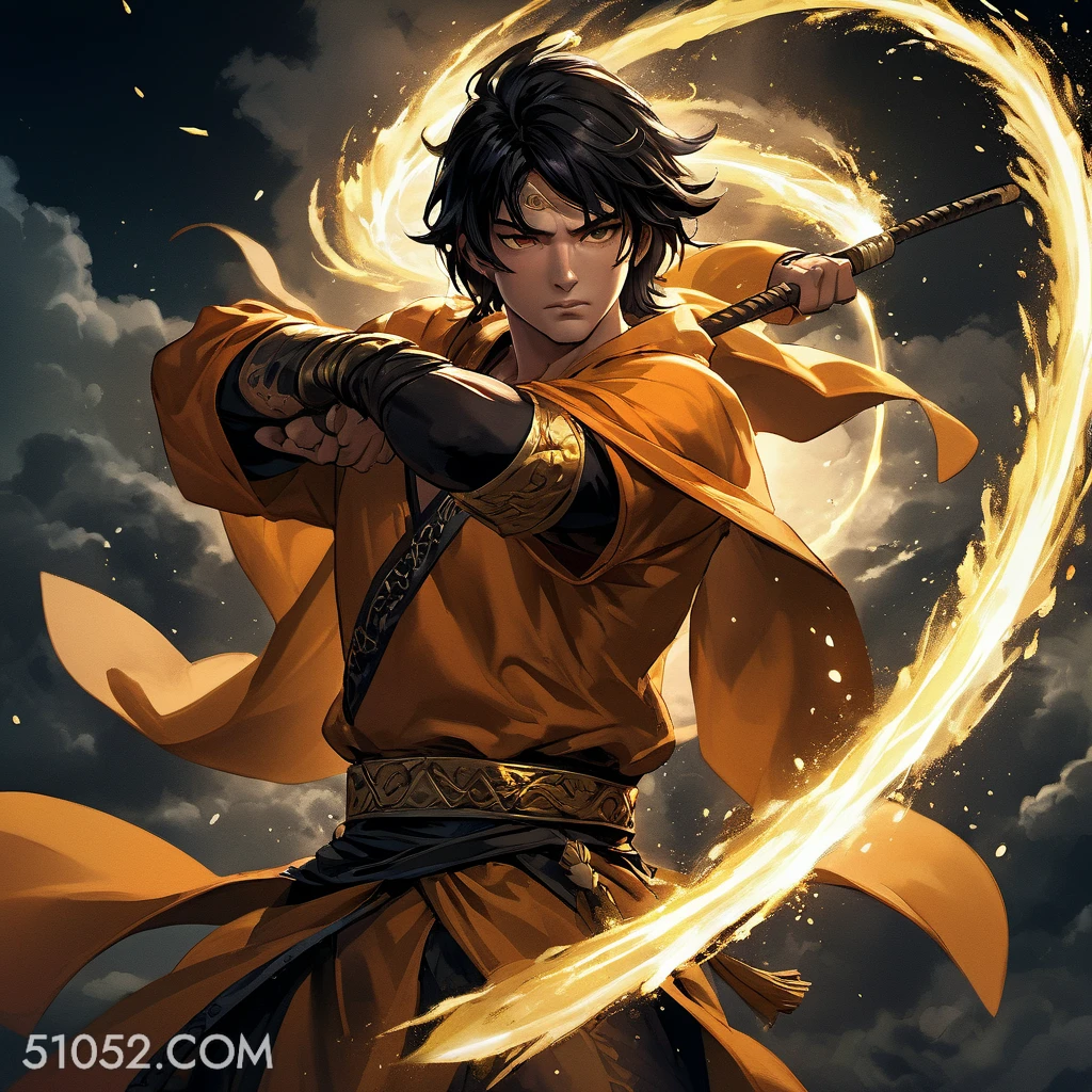 武士 卡通 打工人 功夫