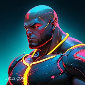 未来头像 卡通 战士 多巴胺头像