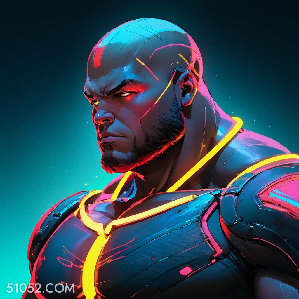 未来头像 战士 卡通 多巴胺头像