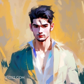  次元壁 水粉意境 梦幻